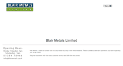 Desktop Screenshot of blairmetals.co.uk